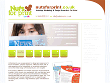 Tablet Screenshot of nutsforprint.co.uk